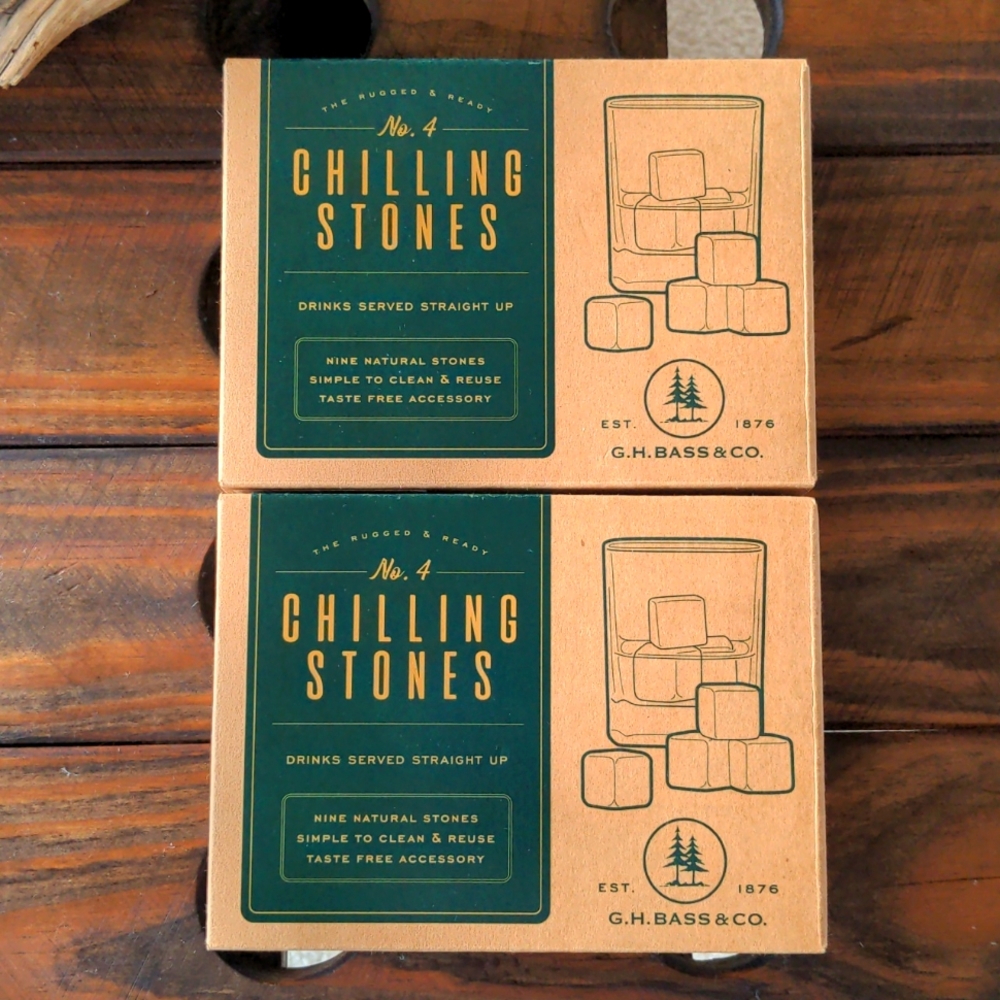New, 2 sets drink chilling stones